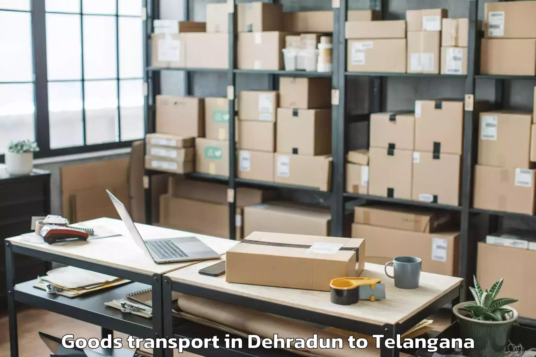 Reliable Dehradun to Husnabad Goods Transport